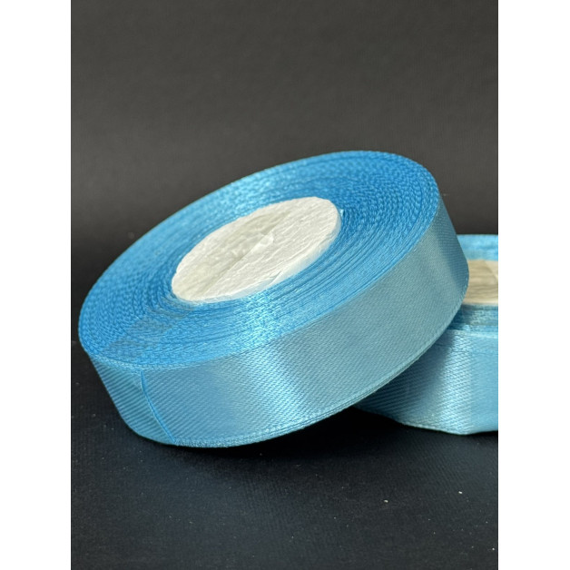 Лента атлас 2 см світло-бірюзова (62) 30 м