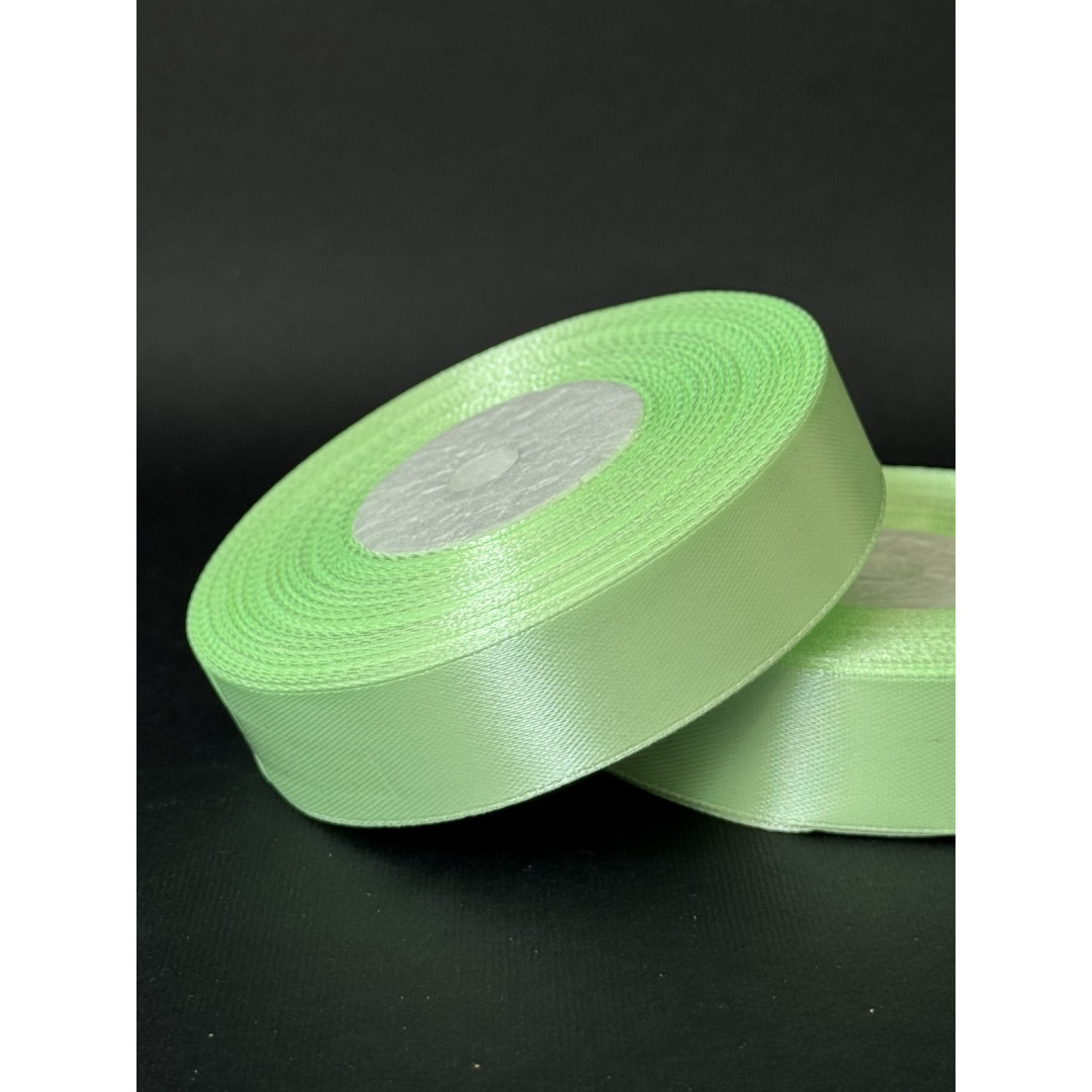 Лента атлас 2 см світло-м"ятний (80) 30 м