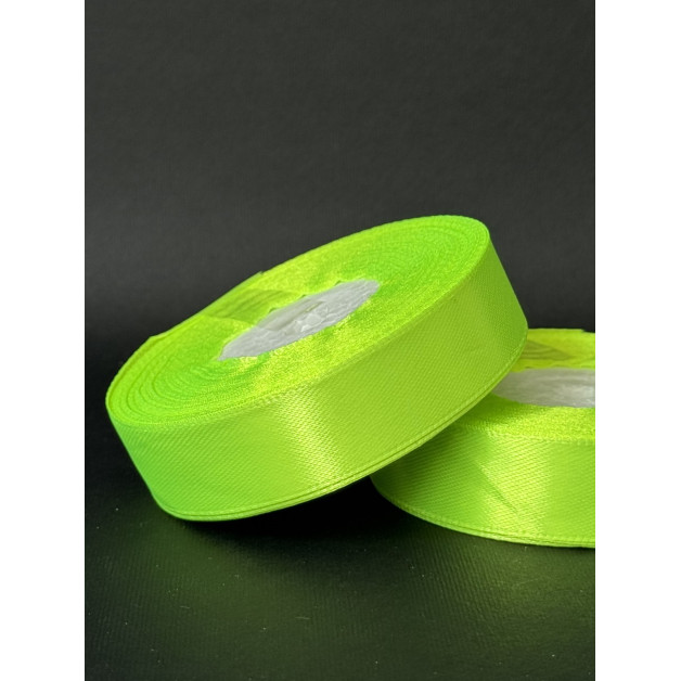 Лента атлас 2 см світло-салатовий (57) 30 м