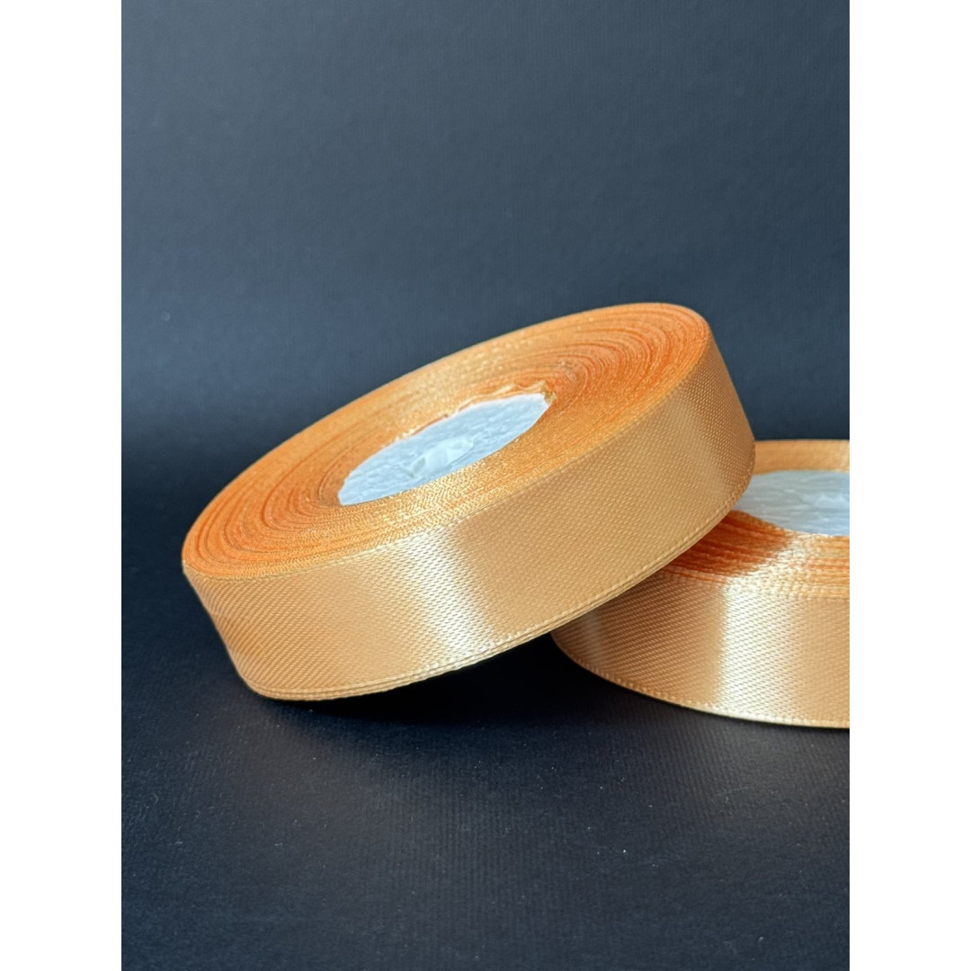 Лента атлас 2 см світло-золотий (157) 32 м