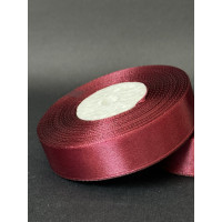 Лента атлас 2 см темно-бордова (83) 30 м