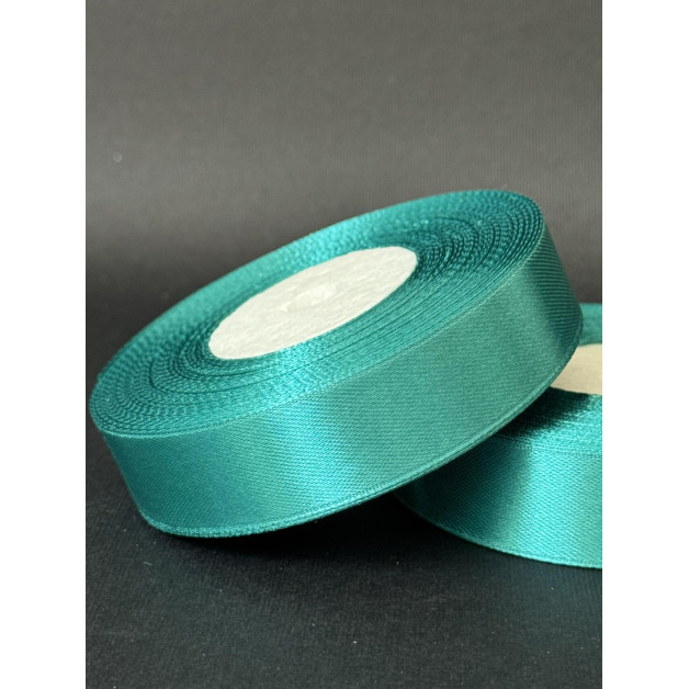 Лента атлас 2 см темно-м"ятний (96) 30 м