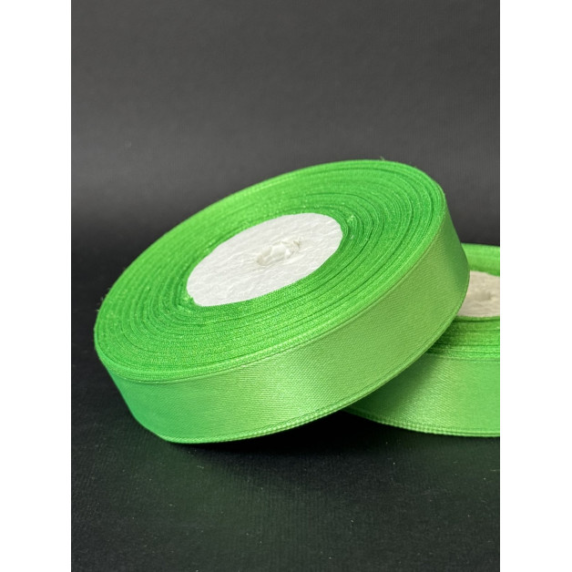 Лента атлас 2 см темно-салатовий (52) 30 м