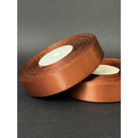 Лента атлас 2 см темно-золотий (158) 30 м