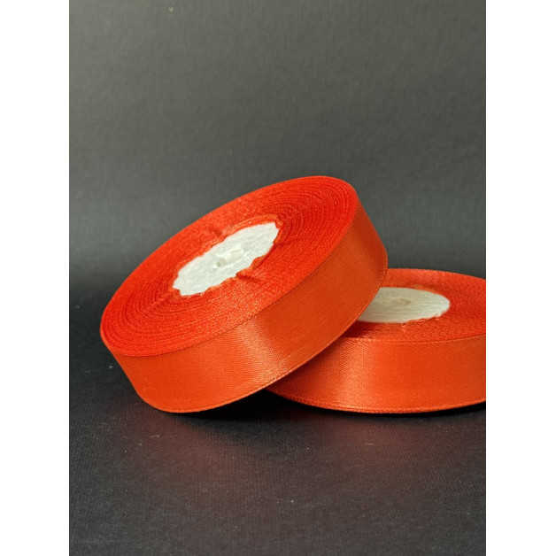 Лента атлас 2 см яскраво-оранжевий (23) 30 м