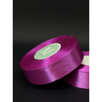 Лента атлас 2,5 см фіолетовий (143) 32 м