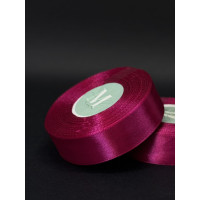 Лента атлас 2,5 см малиновий (28) 32 м