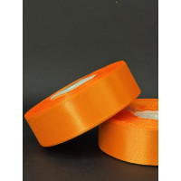 Лента атлас 2,5 см помаранчевий (151) 32 м