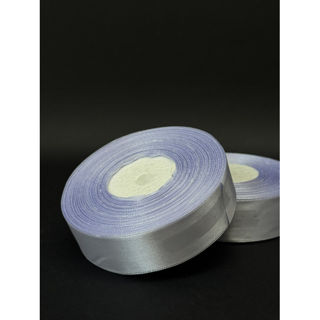 Лента атлас 2,5 см світло-блакитний (173) 32 м