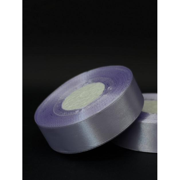 Лента атлас 2,5 см світло-фіолетовий (90) 32 м