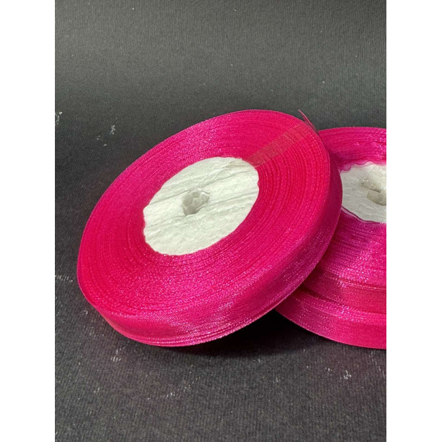 Лента органз. 0,9 см малинова 45 м