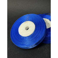 Лента органз. 0,9 см темно-синя 45 м