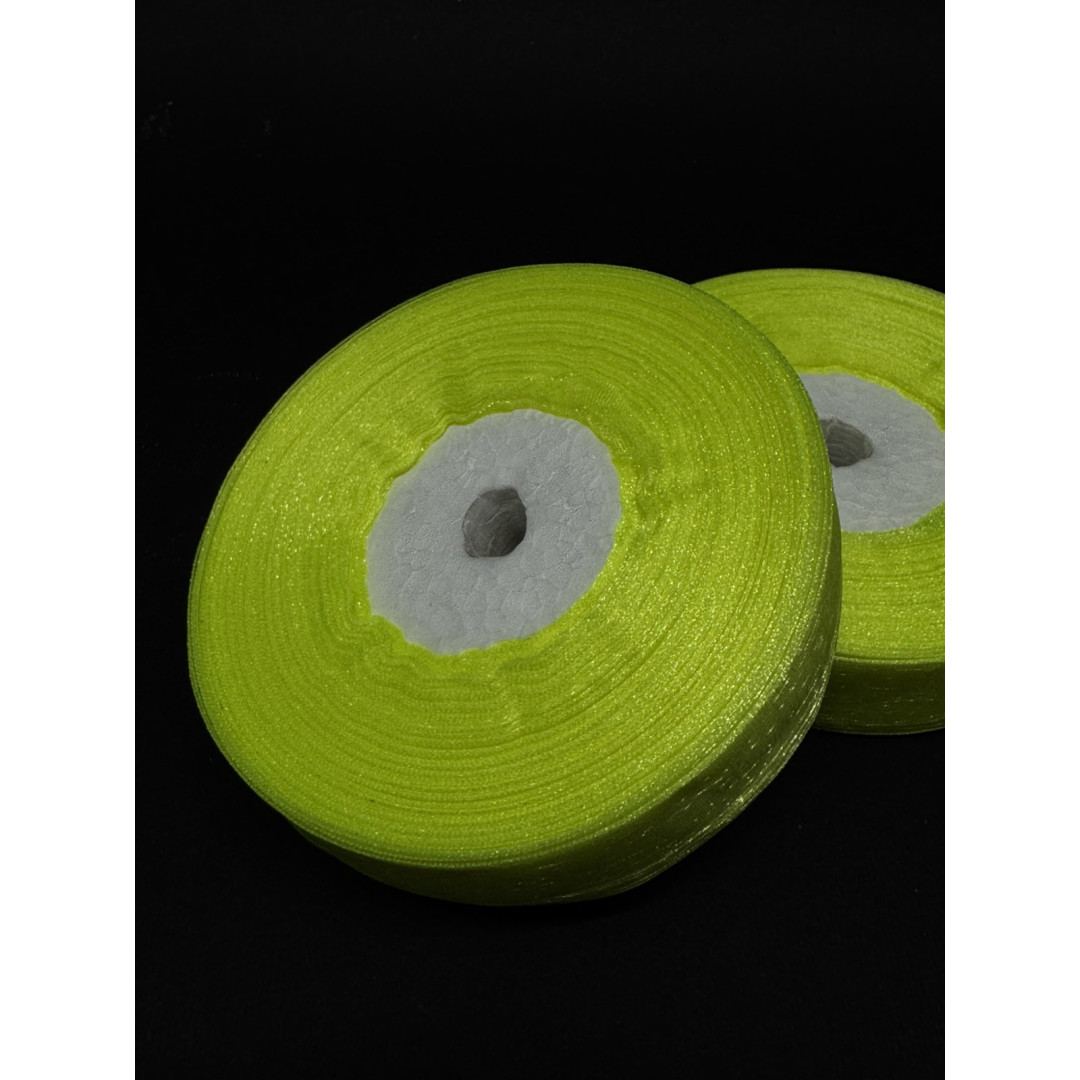 Лента органз. 2 см лимонна 45 м