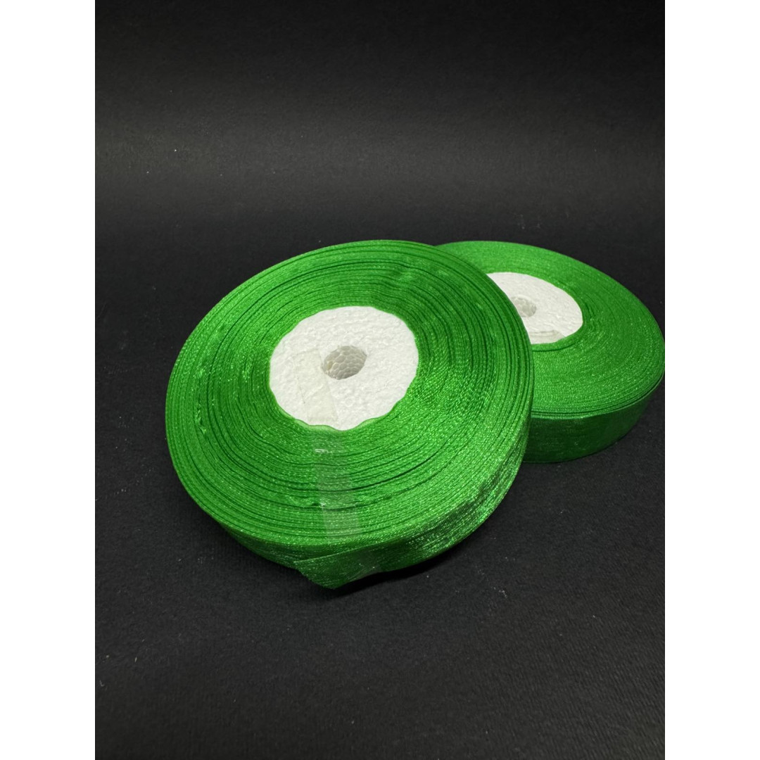 Лента органз. 2 см темно-зелений 45 м