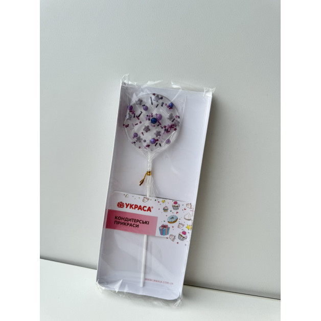 Льодяник на паличці з посипкаю d50