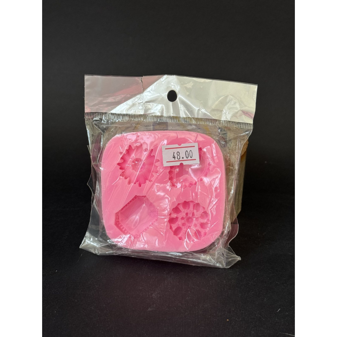 Молд 4 брошки Китай рожевий