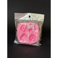 Молд 4 брошки Китай рожевий