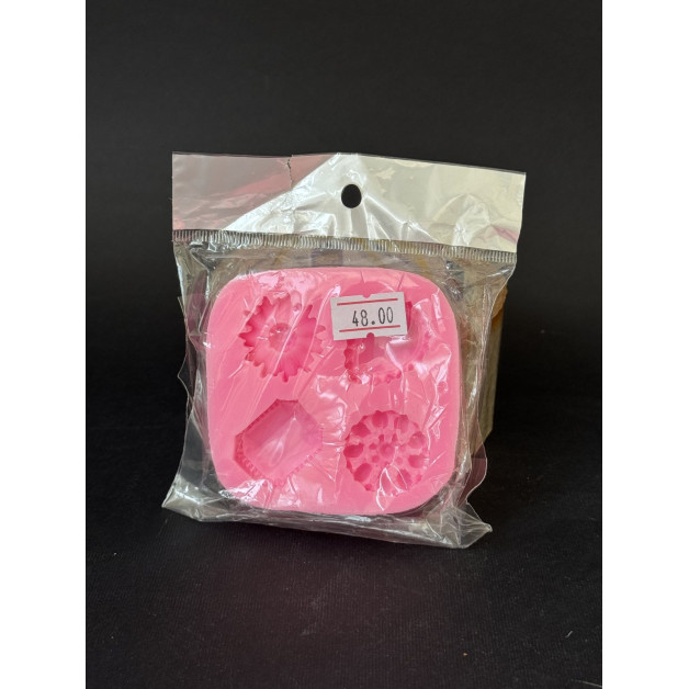 Молд 4 брошки Китай рожевий