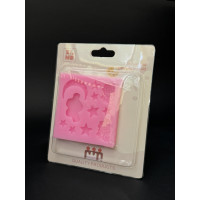 Молд зіркове небо (хмарки, зорі, місяць)