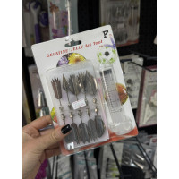 Набір Пера 10шт і Шприц для желе