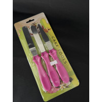 Набір Шпателів 3 шт з чор ручкою