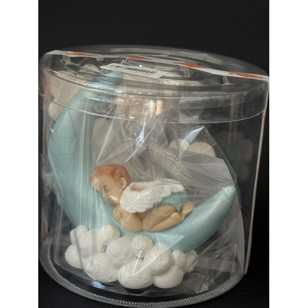 Набір " Малюк на місяці " ( блакитний )