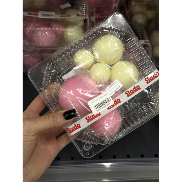 Набір "Сфери біло-рожеві" мат.