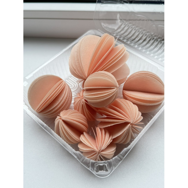 Набір "Вафельні сфери" персикові