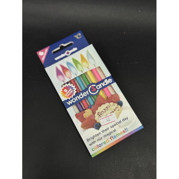 Набір свічок з кольоровим полум'ям 6 шт