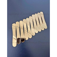 Палички для морозива весло 10 шт акрил золото