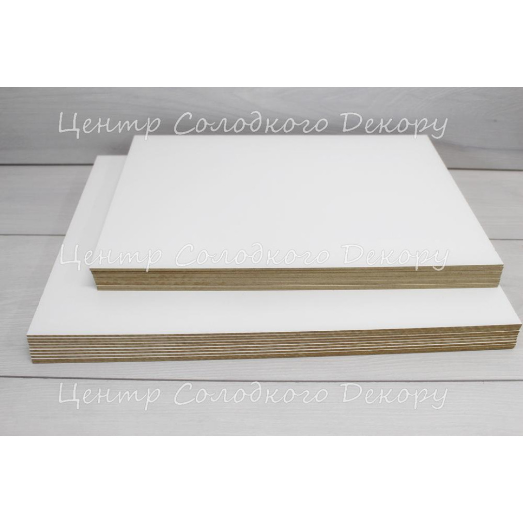 Підложка ДВП біла 25*35