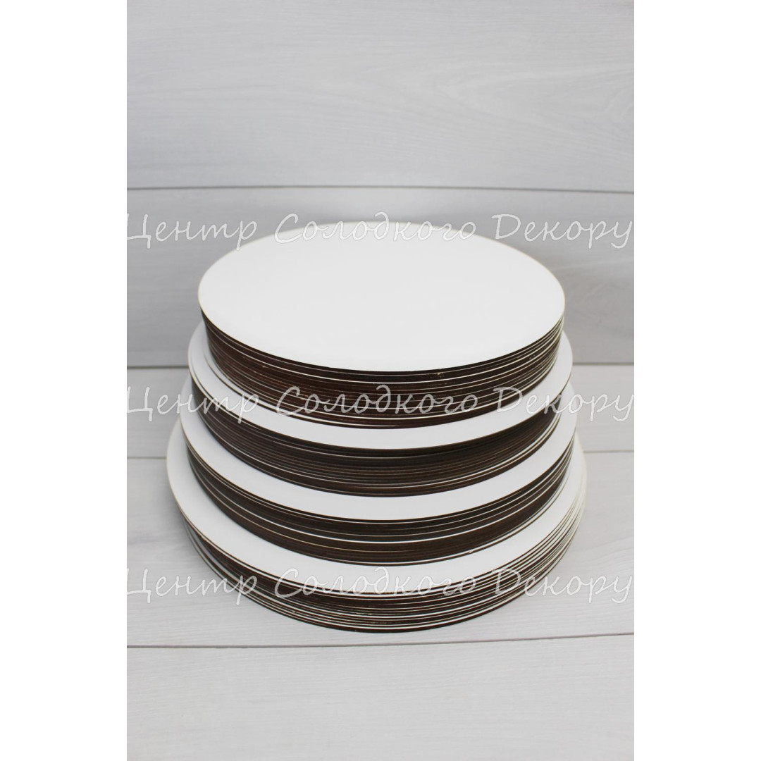 Підложка ДВП біла діаметр 40см