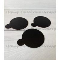 Підложка ДВП чорна діаметр 9,5 см вухо 10 шт
