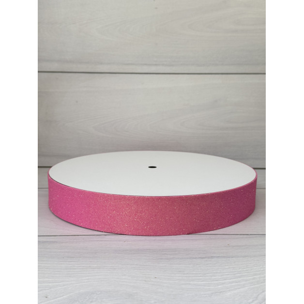 Підложка сендвіч глітер насичено-рожева h5 d30см
