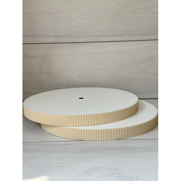 Підложка сендвіч гофра бежева h2,5 d30см