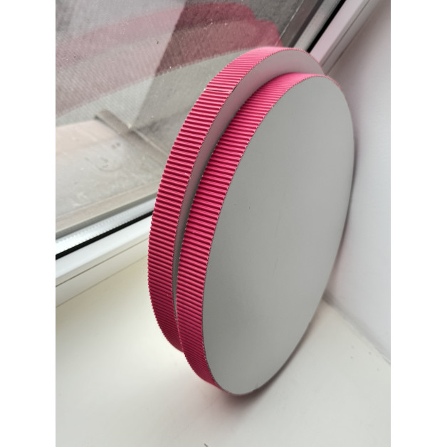 Підложка сендвіч гофра фуксія  h2,5 d25см