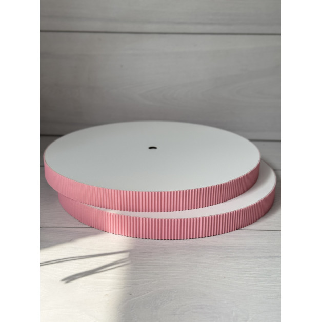 Підложка сендвіч гофра рожева h2,5 d30см