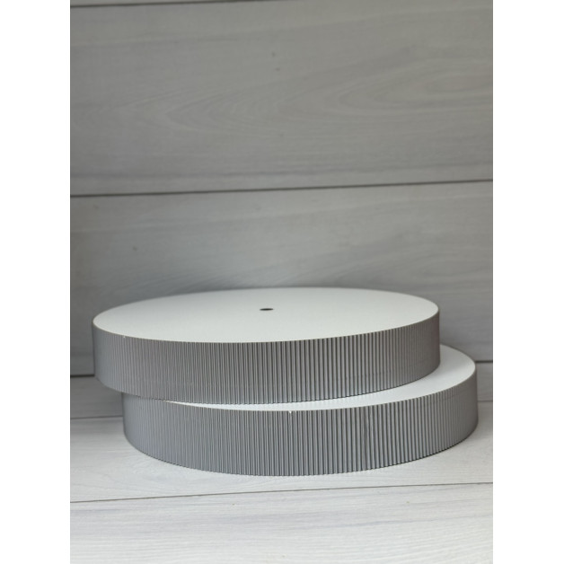 Підложка сендвіч гофра срібна h5 d30см