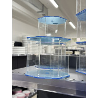 Підставка прозора 8-ми гранна діам 15 см.