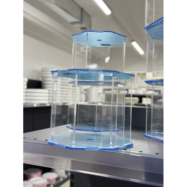 Підставка прозора 8-ми гранна діам 15 см.