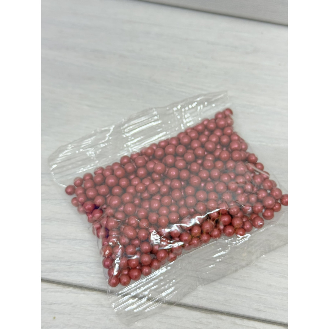 Посипка цукрова перл. бордова 50 грам