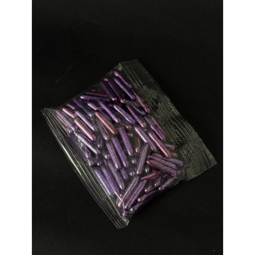 Посипка паличка рожева і фіолетова насичені кольори 50 грам