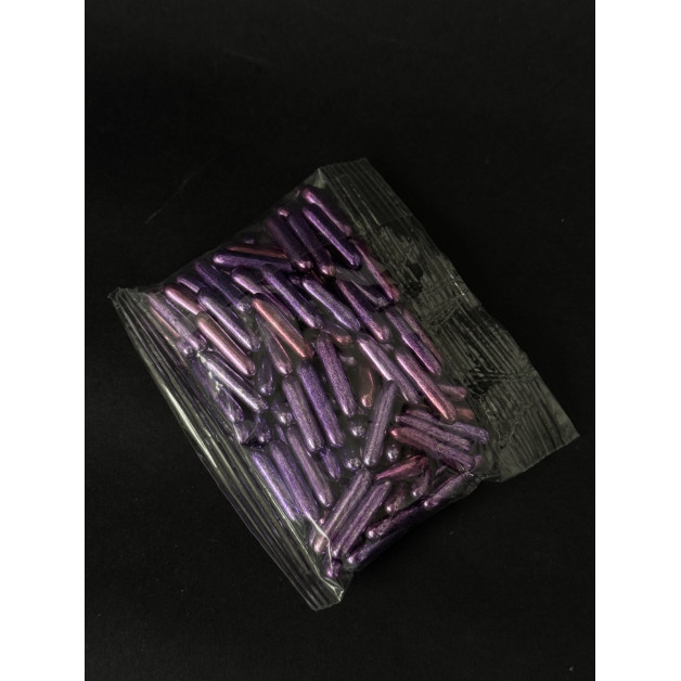 Посипка паличка рожева і фіолетова насичені кольори 50 грам