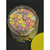 Посипка "Шокол. серця з рисовою посипкою та бізе" 100 г