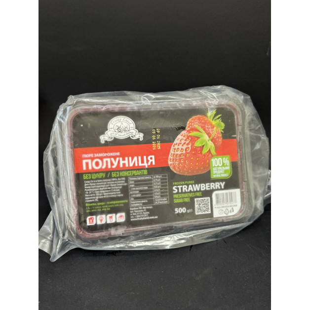 Пюре Фруті ленд "Полуниця" заморожене 0,5 кг