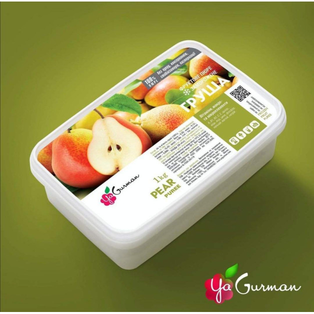 Пюре Груша заморожене 1 кг ЯГурман (без цукру)