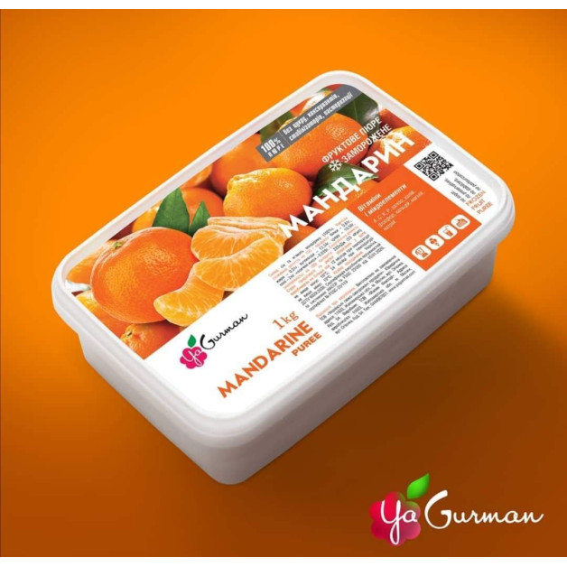 Пюре Мандарин заморожене 1 кг ЯГурман (без цукру)