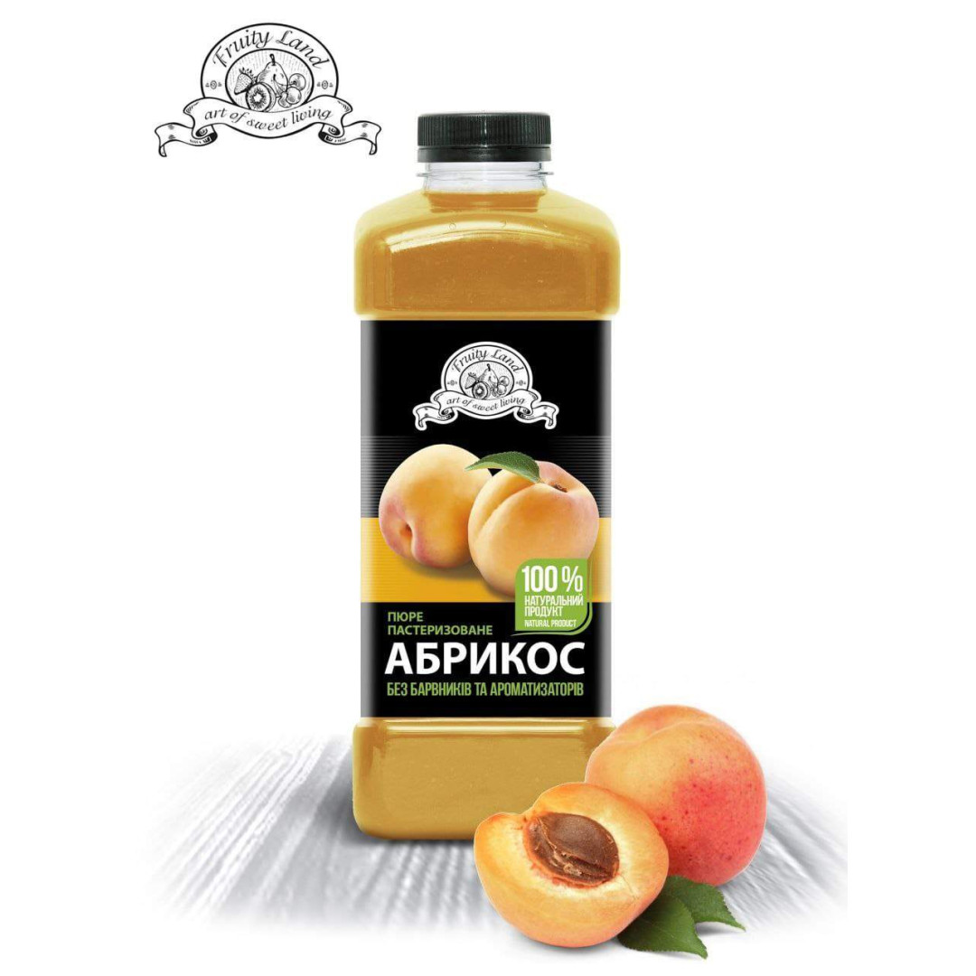 Пюре пастеризоване Абрикос (90% ягід\10% цукру) Фруті Ленд.