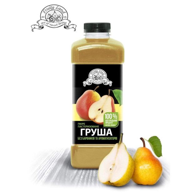Пюре пастеризоване Груша (90% ягід\10% цукру) Фруті Ленд.