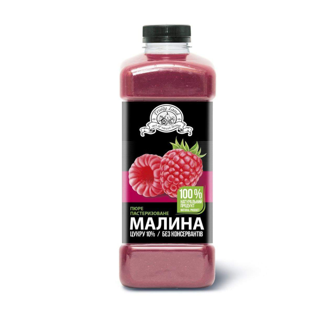 Пюре пастеризоване Малина (90% ягід\10% цукру) Фруті Ленд.